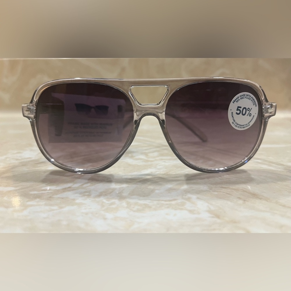 Beeline Retro 70’s Large Squared Aviator Sunglasses